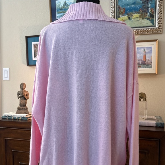 Minnie Rose Ballet Pink Cashmere Tunic Sweater-Like New - Picture 4 of 5